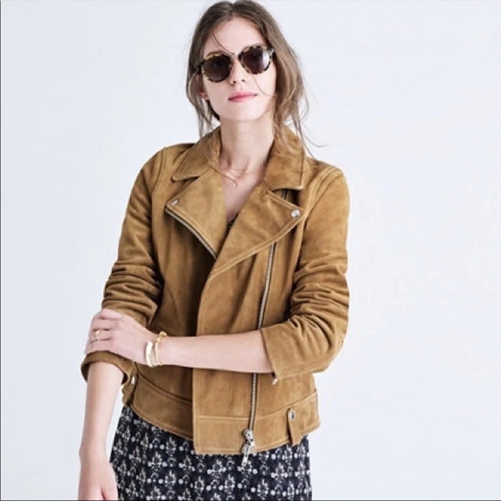 NWOT Madewell Suede Moto Jacket